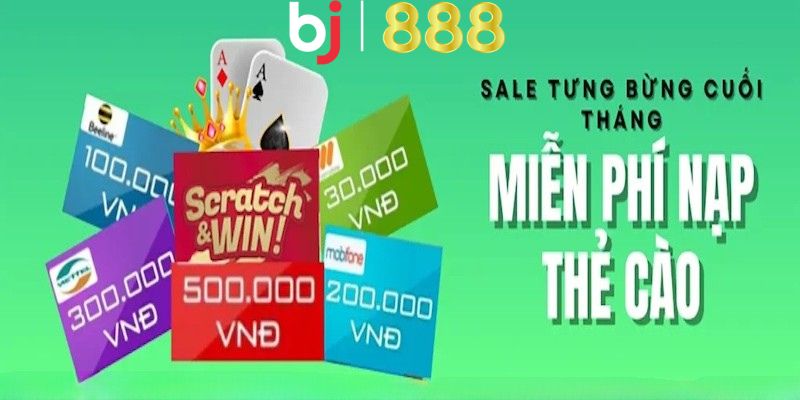 Khuyến mãi Sale Tưng Bừng Cuối Tháng - Miễn Phí Nạp Thẻ Cào Nội dung khuyến mãi Sale Tưng Bừng Cuối Tháng Miễn Phí Nạp Thẻ Cào